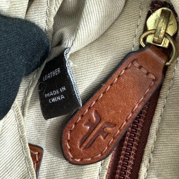 FRYE Brown Leather Crossbody Bag - Picture 11 of 14